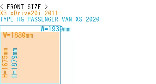 #X3 xDrive20i 2011- + TYPE HG PASSENGER VAN XS 2020-